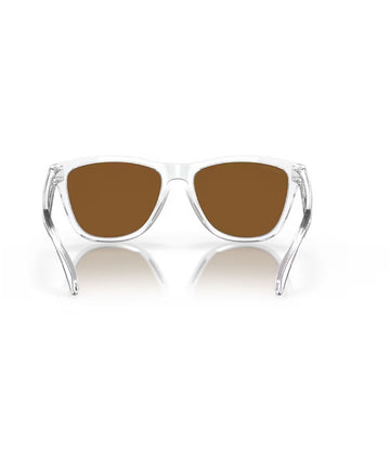 Oakley Frogskins Polished Clear w/ Prizm Violet Sunglasses